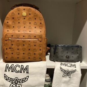 MCM Cognac Backpack